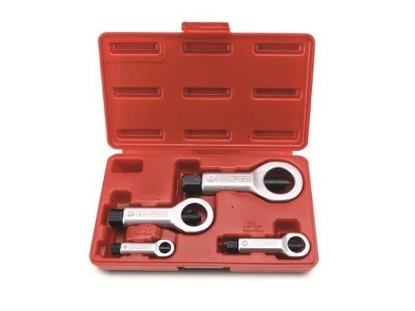 Набор гайкорезов 9-27мм 4пр TOPTUL(гайколомов)