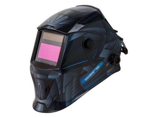 Щиток сварщика с самозатемняющимся светофильтром Solaris ASF520S (Creator)(1/1/1/2; 95x43 мм (40,9 см2); DIN 4/9-13 (регул); шлифовка; рег.чувств.+задержки; сменная батарея)