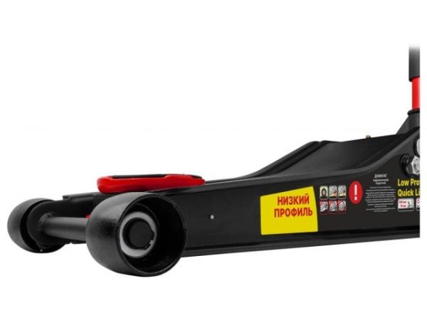 Домкрат подкатной 3т быстрый подъем 75-505мм STARTUL AUTO (ST8013-04)(h min 75мм, h max 505мм, Quick LIFT, низкопрофильный)