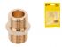 Ниппель 3/8' нар.-нар., AV Engineering (инд. упак.)(Латунь, макс.  16 бар, макс.  110 °С)