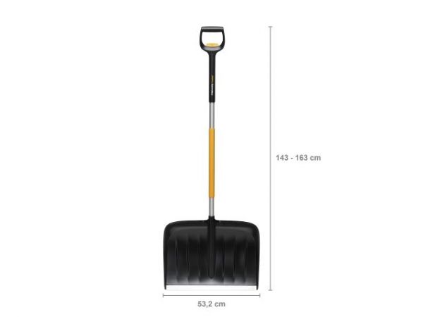 Скрепер для уборки снега телескопический X-series FISKARS(длина:143 мм; ширина:530 мм)