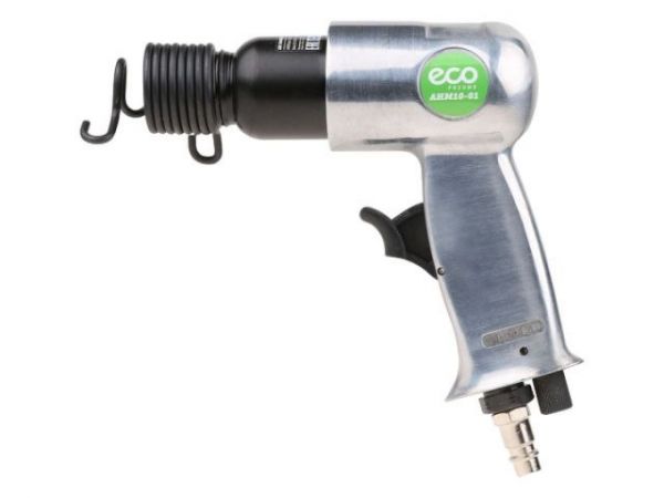 Пневмомолоток ECO AHM10-01(4500 уд/мин; 1.12 Дж; 120л/мин; Хвостовик:10 мм; Долото - 4 шт.)