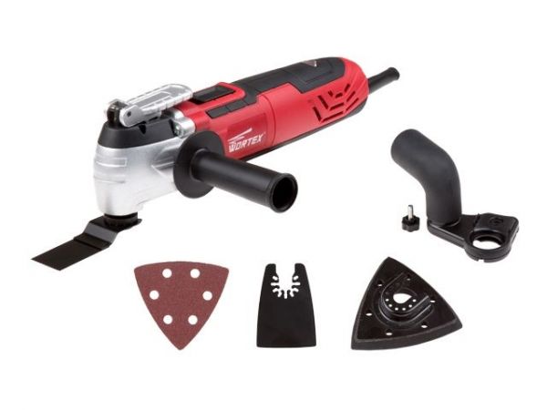 Многофункциональный инструмент (реноватор) WORTEX SM 3233 QE в кор. + набор оснастки(330 Вт, 15000 - 22000 об/мин, система SDS, с оснасткой)