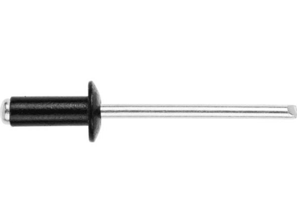 Заклепка вытяжная 4.8х12 мм алюминий/сталь, RAL 9017 (10000 шт в коробе) STARFIX