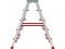 Лестница-стремянка алюм. двухст. 110 см 5 ступ. 7,5кг NV 3127 Новая высота(Макс. нагрузка - 225 кг.)